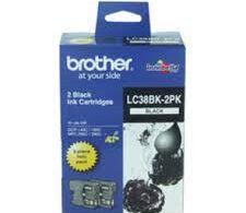 Brother LC38BK Black 2 Pkt