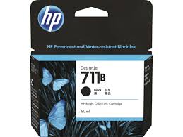 HP No 711 80ml Black Ink Cartridge