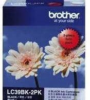 Brother LC39BK-2PK Black Ink