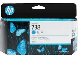 HP 738 130 ml Cyan Ink