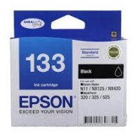 Compatible Epson T133 black ink cartridge for Epson printers, high-quality replacement cartridge for vibrant color printing