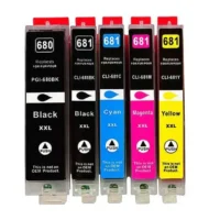 Canon 680XXL and 681XXL 5-pack ink cartridges for high-quality colour printing